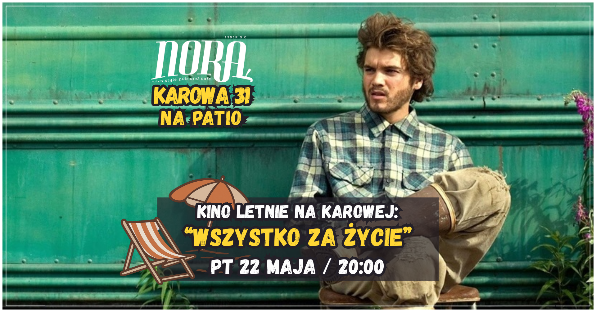 "Wszystko za życie" | KINO LETNIE NA KAROWEJ | Patio NORA, Karowa 31