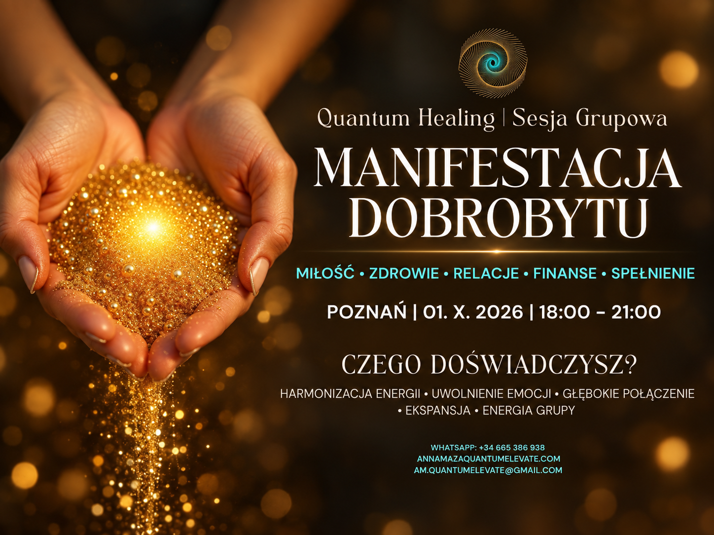 MANIFESTACJA DOBROBYTU - QUANTUM ELEVATE | GROUP QUANTUM HEALING SESSION