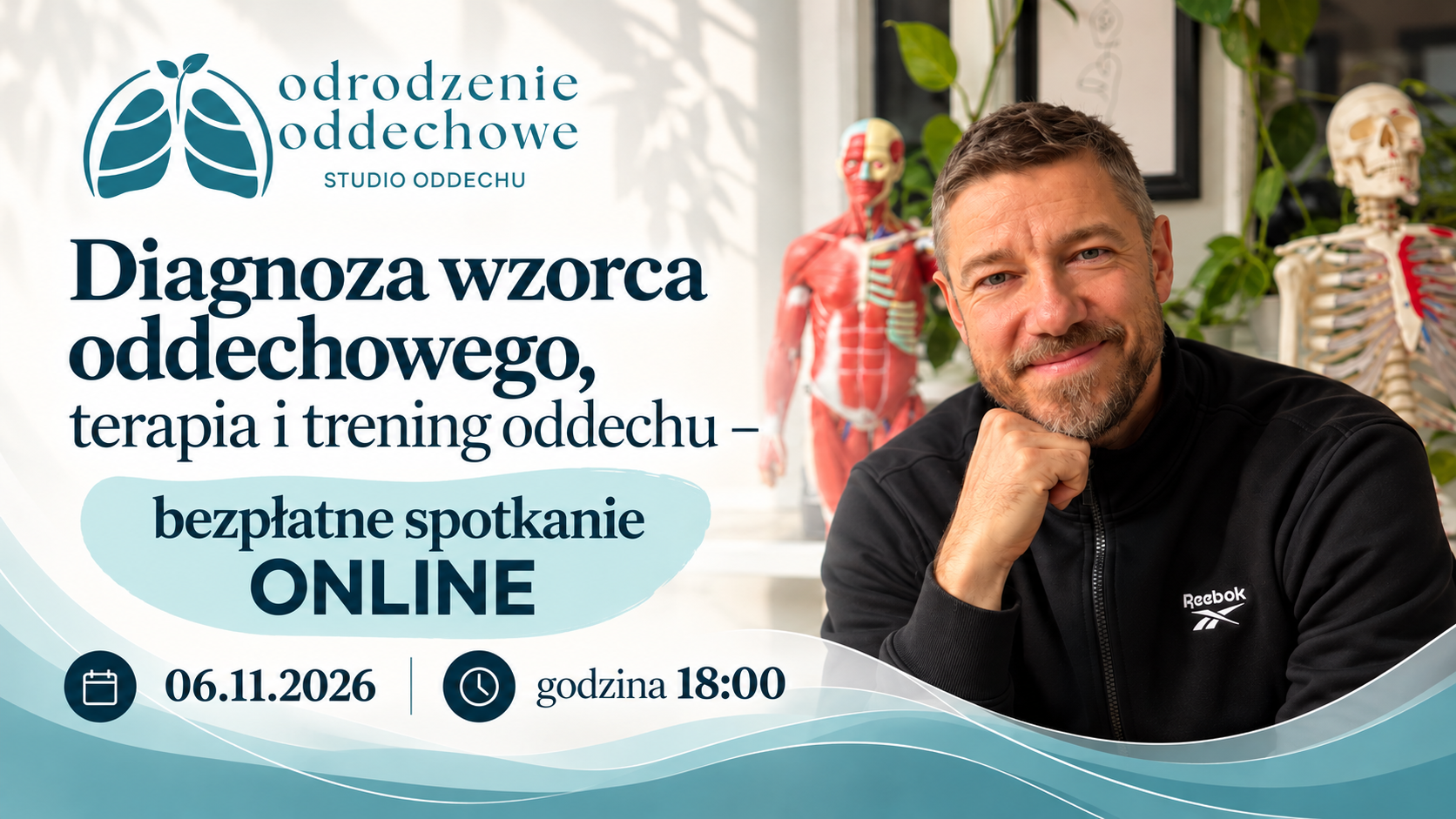 Diagnoza wzorca oddechowego, terapia i trening oddechu – bezpłatne spotkanie ONLINE