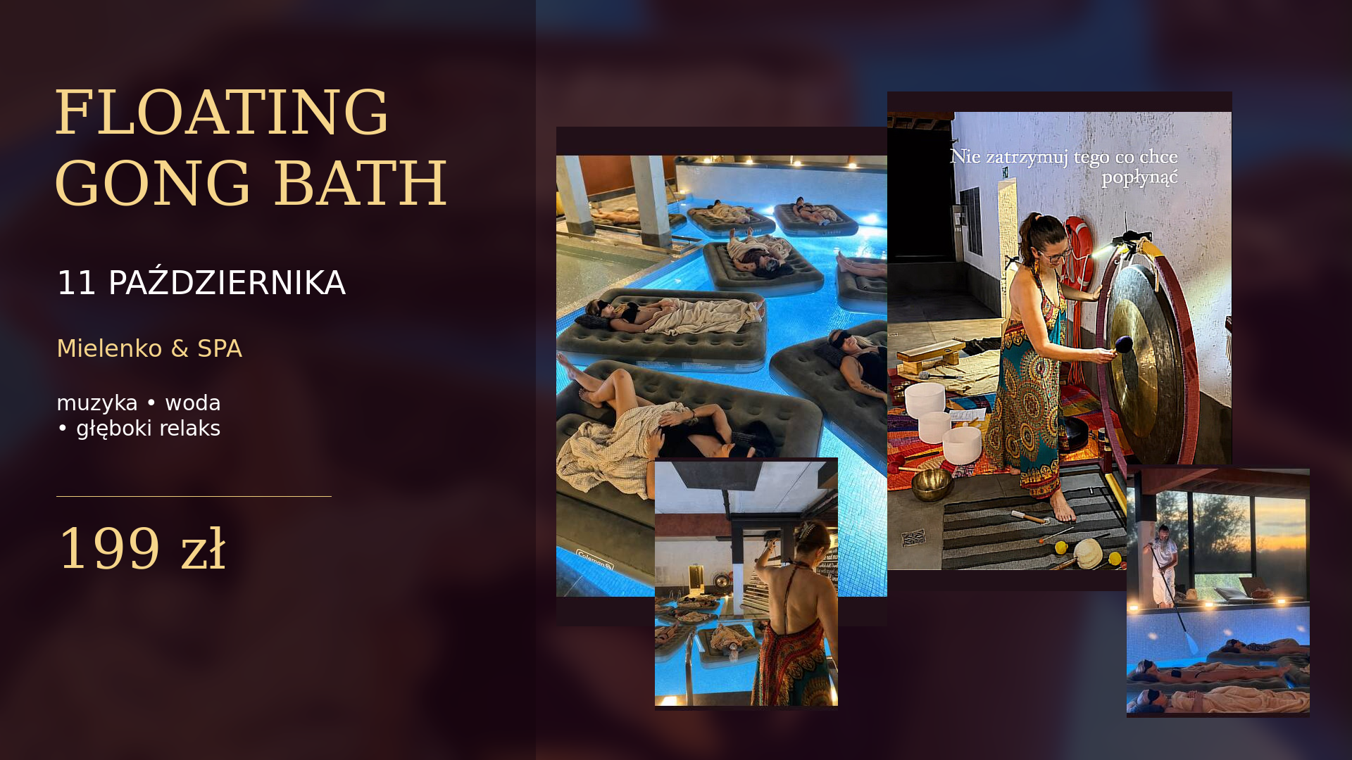 Floating Gong Bath - Wieczór głębokiego relaksu na wodzie