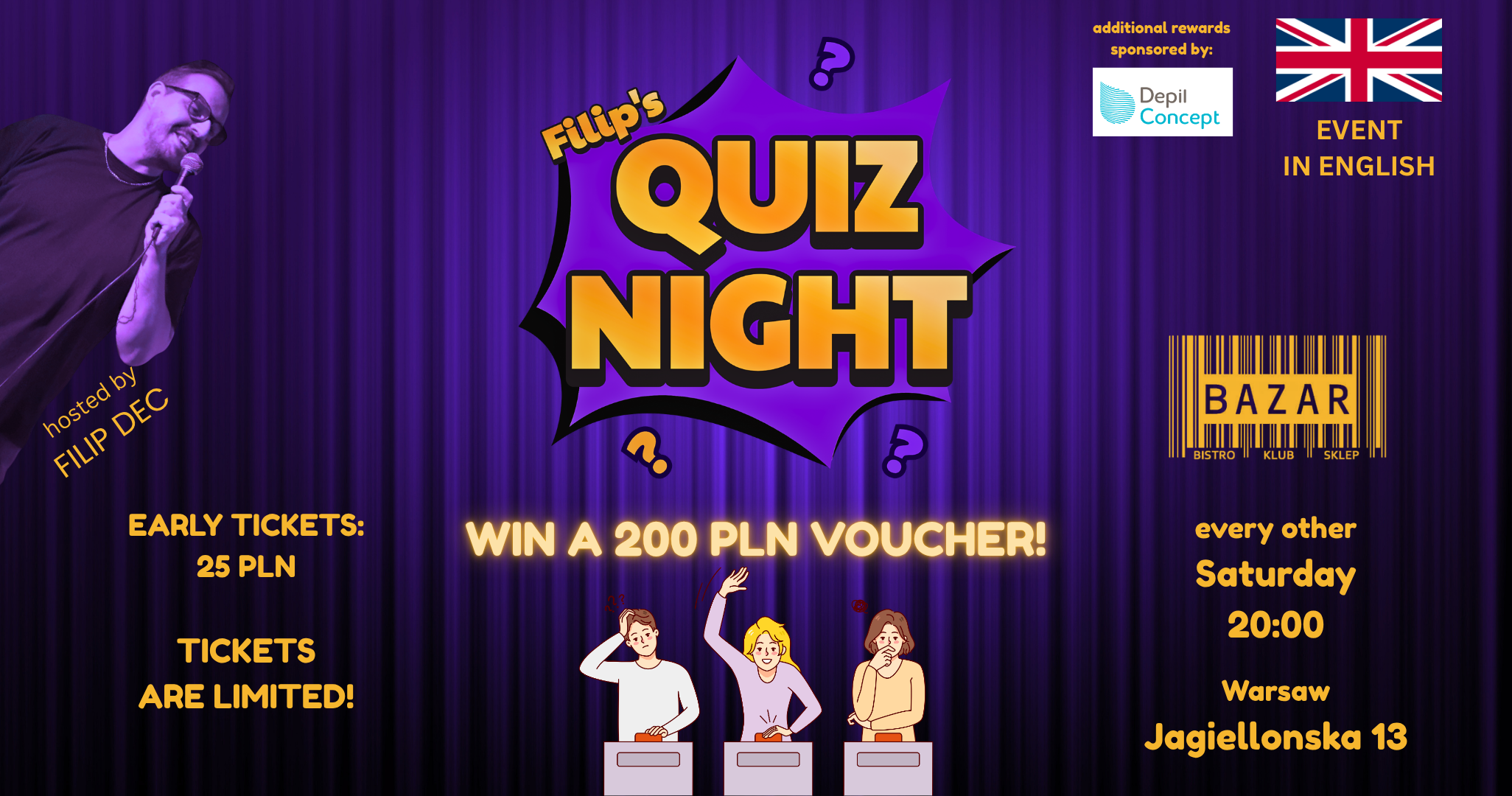 Filip's Quiz Night (PubQuiz in English)