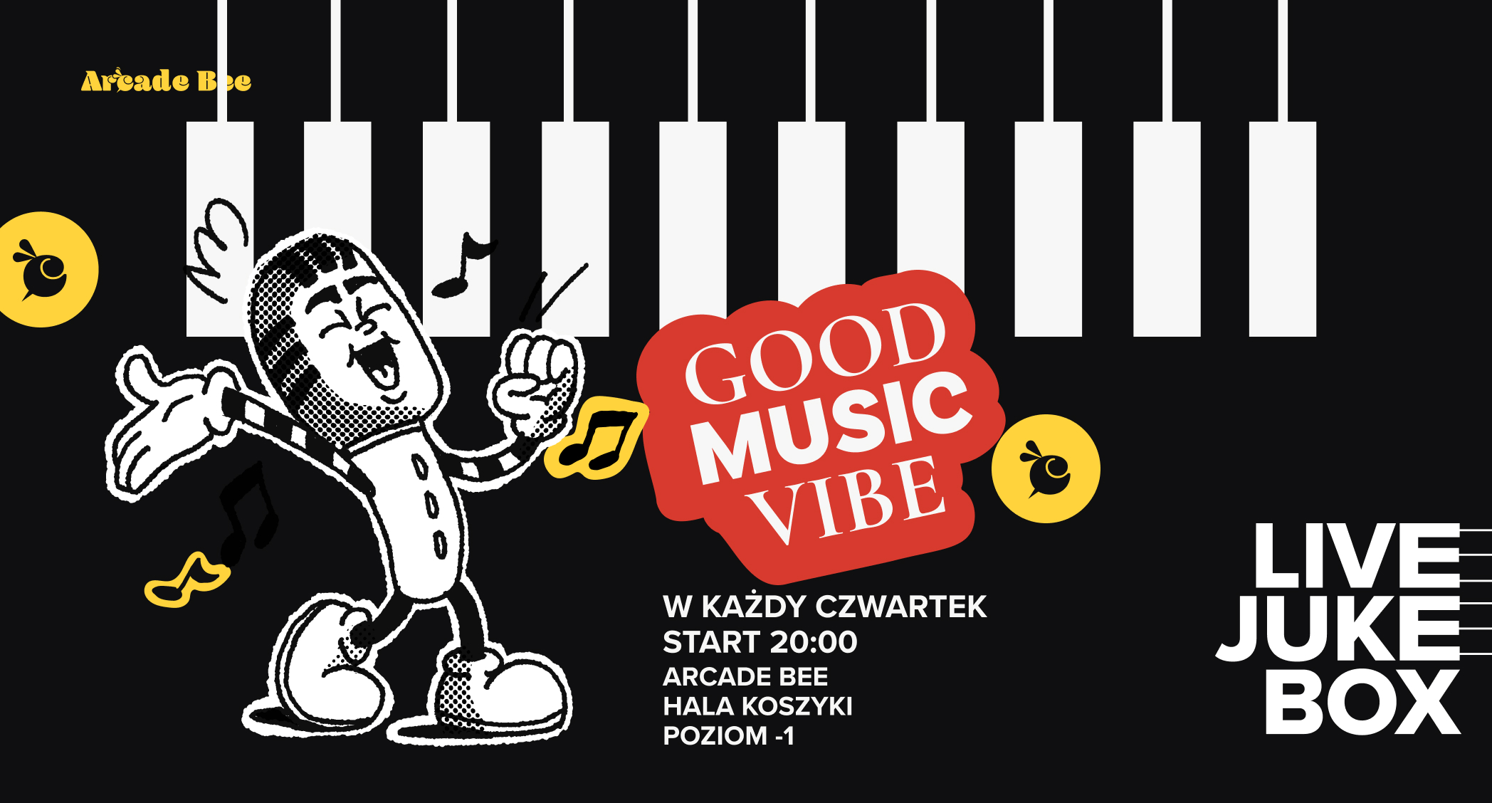 Koncert- Piosenki na żądanie w Arcade Bee Hala Koszyki