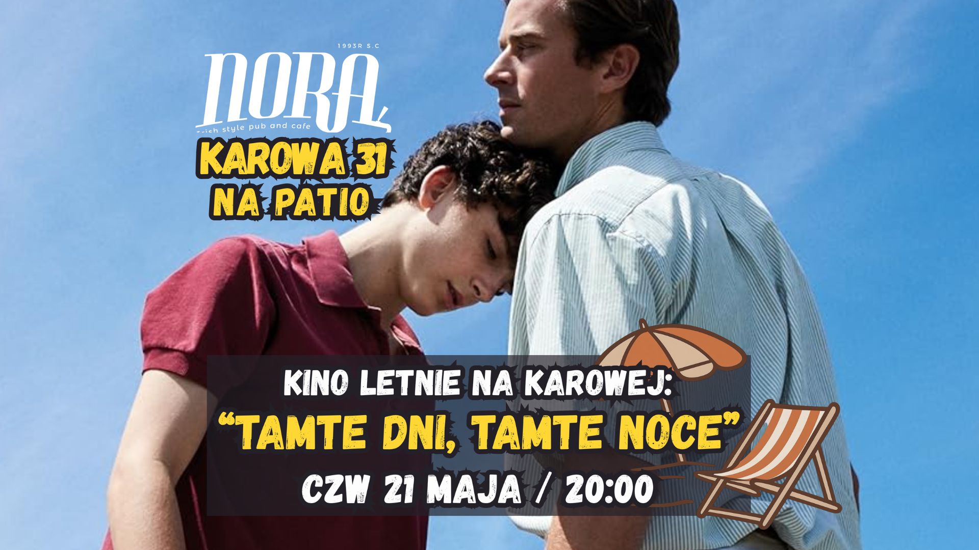 "Tamte dni, tamte noce" | KINO LETNIE NA KAROWEJ | Patio NORA, Karowa 31