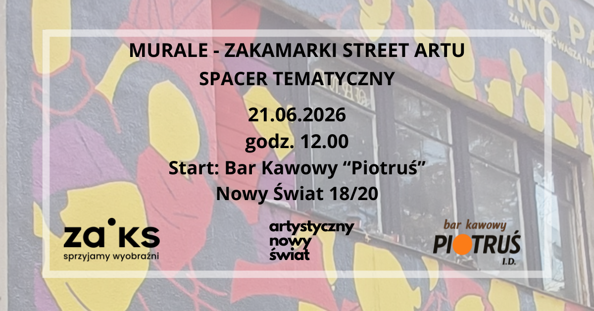 Murale - zakamarki street artu - spacer tematyczny