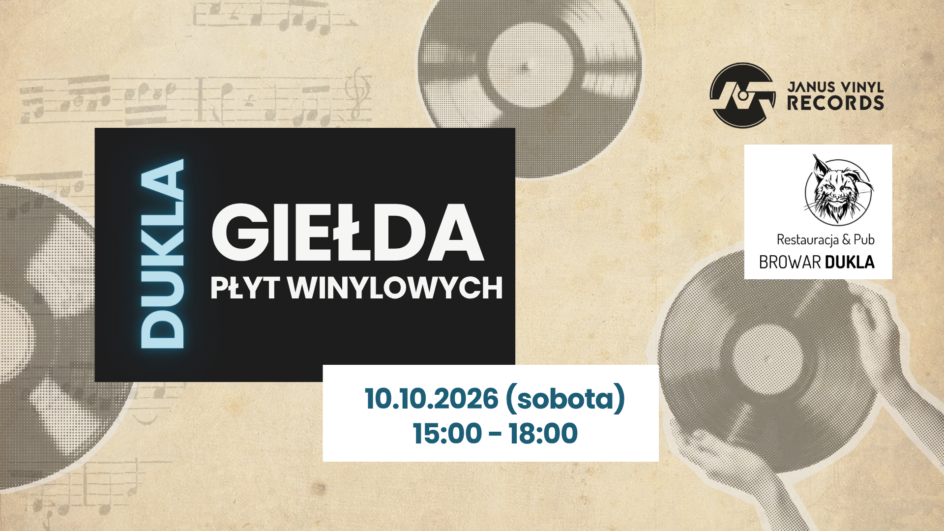 📀💿 5 EDYCJA | GIEŁDA WINYLI w Dukli📍Restauracja Dukla