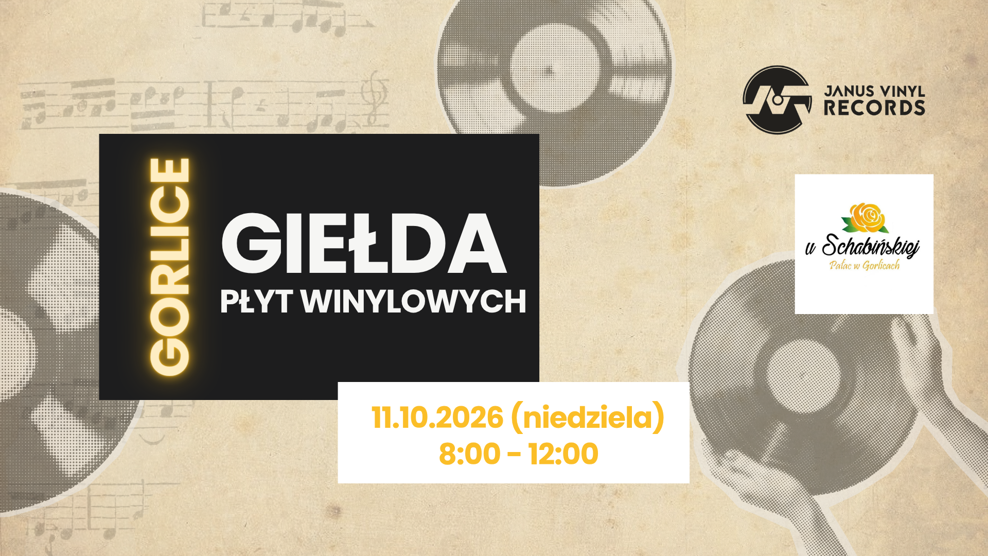 📀💿 3 EDYCJA | GIEŁDA WINYLI w Gorlicach📍Pałac w Gorlicach