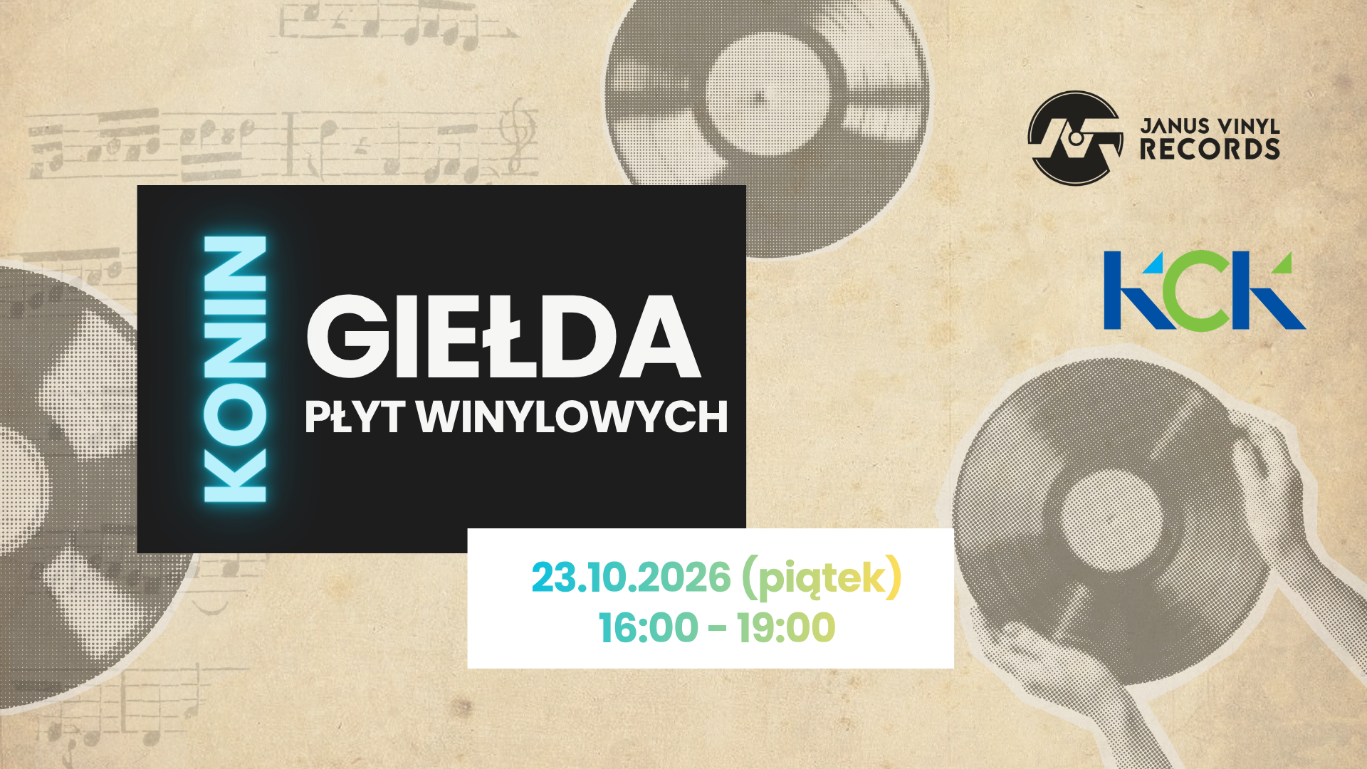 📀💿 21 EDYCJA | GIEŁDA WINYLI w Koninie📍 Konińskie Centrum Kultury