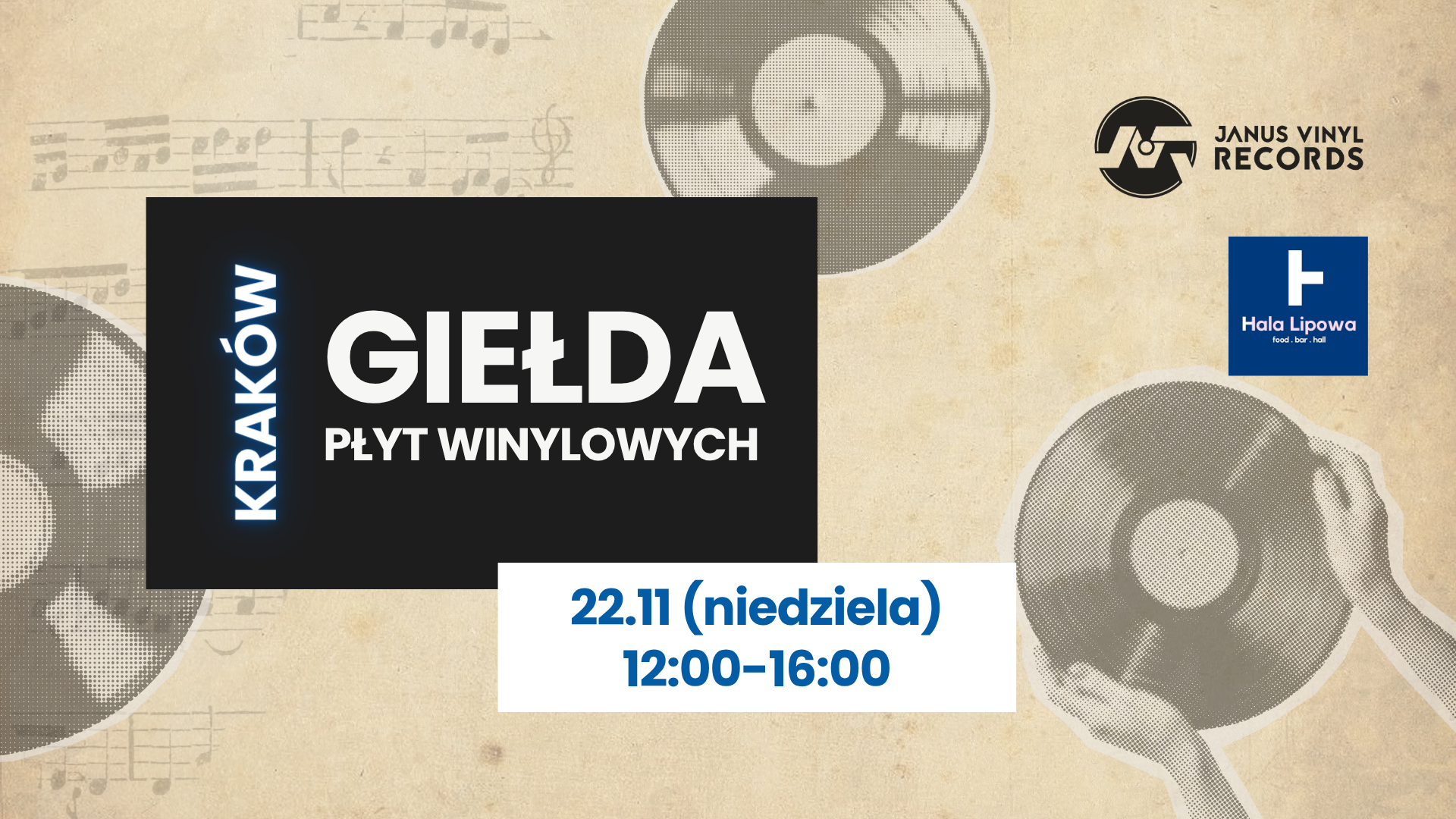 📀💿 13 EDYCJA | GIEŁDA WINYLI w Krakowie📍HALA LIPOWA