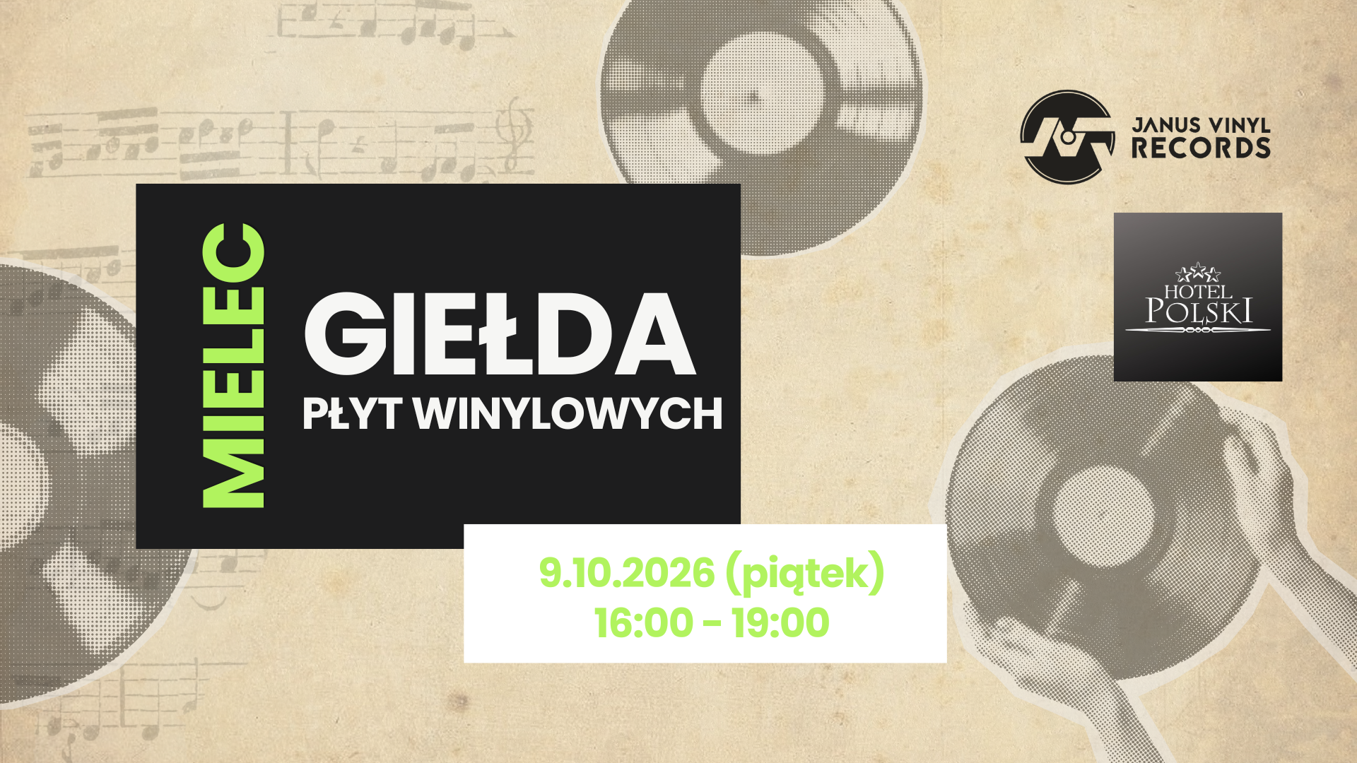 📀💿 2 EDYCJA | GIEŁDA WINYLI w Mielcu📍Hotel Polski