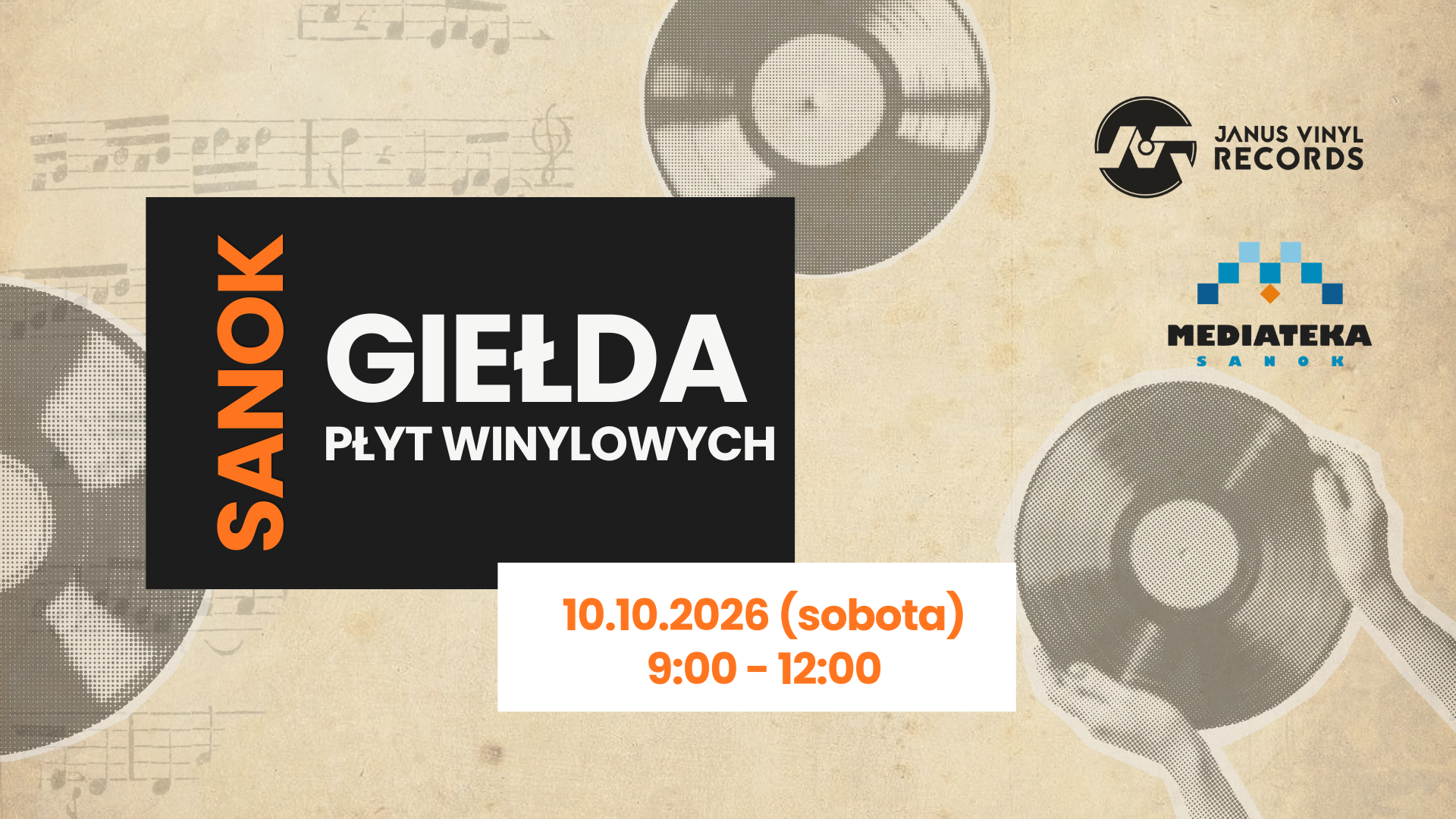 📀💿 2 EDYCJA | GIEŁDA WINYLI w Sanoku📍MEDIATEKA SANOK